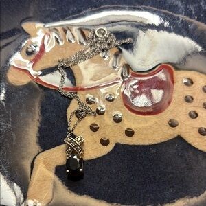 Sterling Silver Onyx pendant Necklace